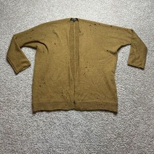 Papermoon Distressed Open Cardigan